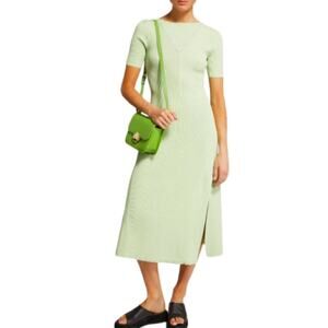 Maje Ribbed Midi Dress